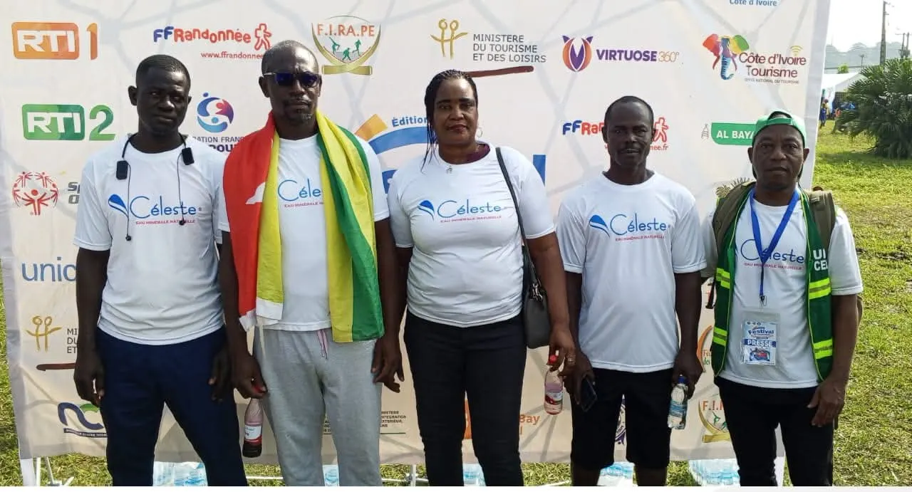 Équipe Céleste au premier Festival africain du sport pour tous, à Abidjan
